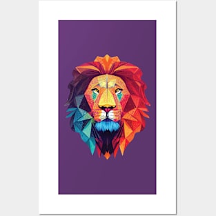 Rainbow Lion Posters and Art